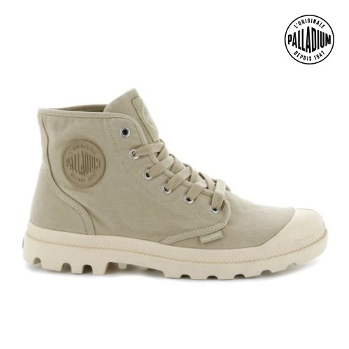 Palladium Pampa Hi Men's Boots Light Green | UK T940-ARF